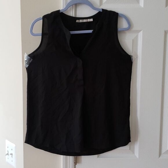 🙂 GIBSON Sleeveles v neck button front blouse - Picture 1 of 8